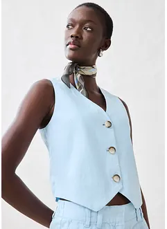 Linnen gilet, bonprix