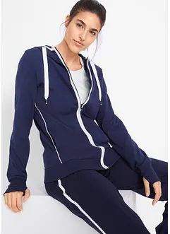 Stretch sweatvest met katoen, bonprix