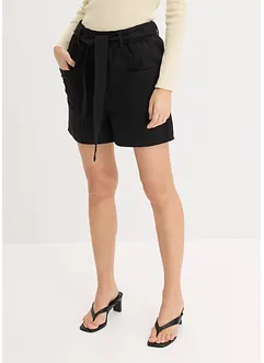 Twill short met ceintuur, bonprix