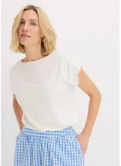 Shirt met crochet-kant, bonprix