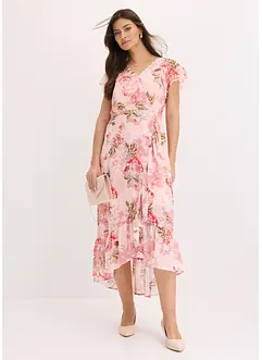 Chiffon jurk met volants, bonprix