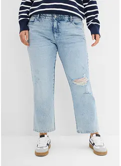 Straight jeans, mid waist, cropped, bonprix