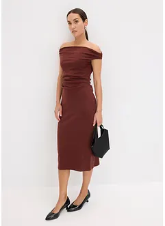 Carmen midi jurk, bonprix
