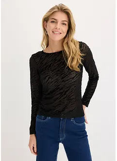 Longsleeve licht transparant, bonprix