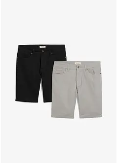 Regular fit stretch bermuda (set van 2), bonprix