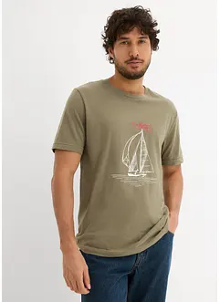 T-shirt (set van 2) van puur biologisch katoen, bonprix