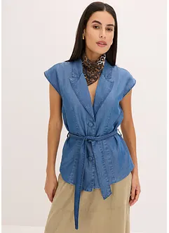 mouwloze blazer van lyocell, bonprix