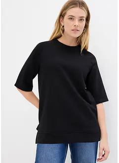 Oversized sweater met splitten opzij, bonprix