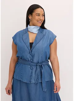 Mouwloze blazer van lyocell, bonprix