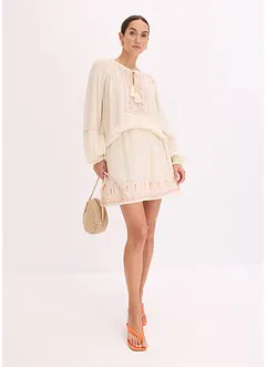 Oversized blouse met borduursel, bonprix