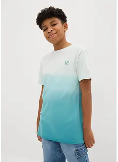 Jongens T-shirt met kleurverloop van puur biologisch katoen, bonprix
