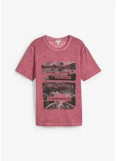 T-shirt van biologisch katoen in washed out look, bonprix