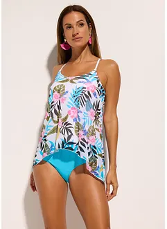 Tankini (2-dlg. set) met bedrukte netstof, bonprix