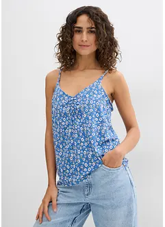 Gebloemde top van soepele viscose, bonprix