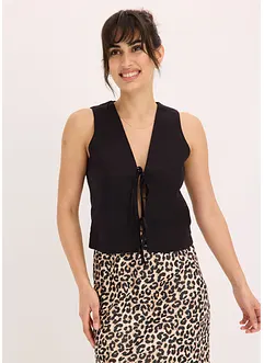 Gilet met strikken, bonprix