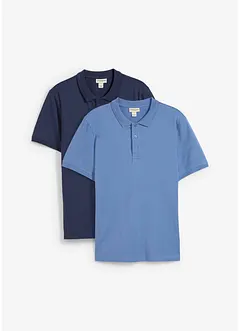 Poloshirt van biologisch katoen (set van 2), bonprix