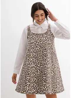Mini jurk van elastische katoenmix, bonprix