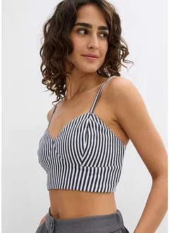 Cropped top van puur biologisch katoen ( 2-dlg. dubbelpak set), bonprix