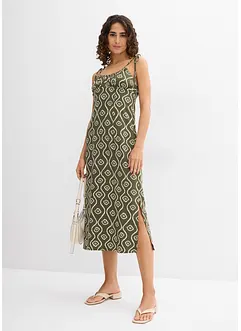 Midi jurk van soepele viscose, bonprix