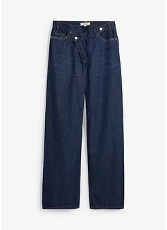 Wide leg jeans, mid waist, low stretch, bonprix