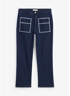 High waist straight jeans cropped, bonprix