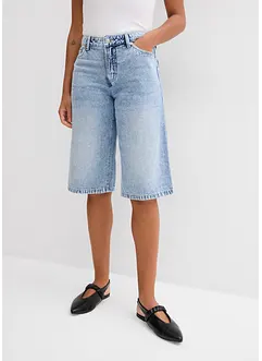 Jeans bermuda mid waist, low stretch, bonprix