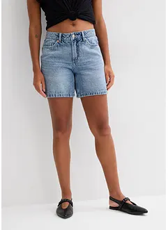 Jeans bermuda mid waist, low stretch, bonprix