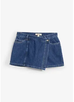 Spijker broekrok in wikkellook, mid waist, bonprix