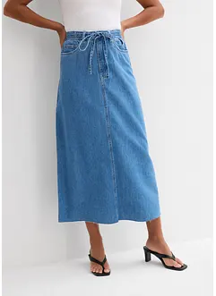 Midi spijkerrok mid waist, superzacht, bonprix