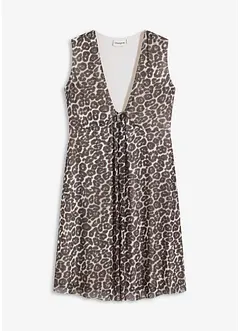 Jersey jurk met mesh, bonprix