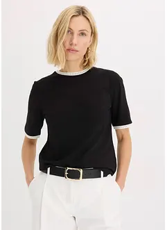 Shirt met kanten rand, bonprix