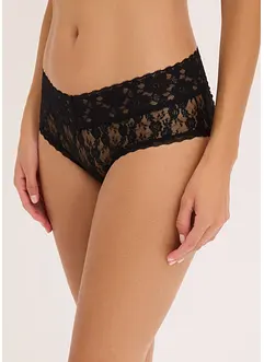 Kanten slip met plooitjes (set van 4), bonprix
