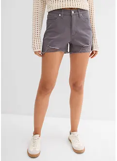 High waist short van twill, bonprix