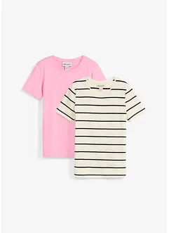 T-shirt van puur biologisch katoen ( set van 2), bonprix