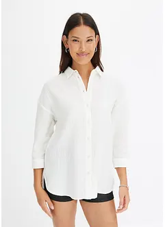 Overhemdblouse van mousseline, bonprix