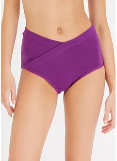 Tailleslip in V-shape met biologisch katoen (set van 4), bonprix