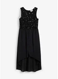 High-low jurk met tule, bonprix