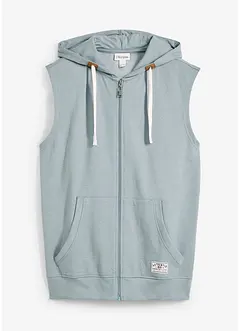 Sweatvest met capuchon in een zachte katoenmix, bonprix