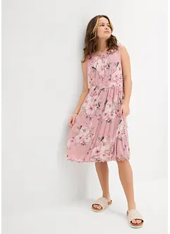Jurk van bedrukt mesh, bonprix