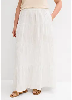 Gestreepte maxi rok van puur katoen, bonprix