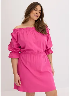 Jersey jurk met Carmen halslijn, bonprix