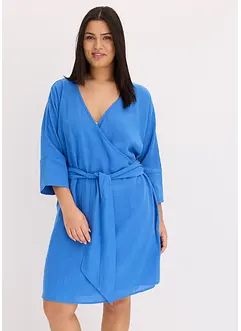 Mini jurk met riem in wikkellook, bonprix