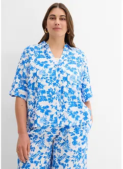 Blouse met korte mouwen van soepele viscose, bonprix
