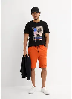 T-shirt en sewat bermuda (2-dlg. set), bonprix