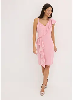 Bodycon jurk van gestructureerde crêpe, bonprix