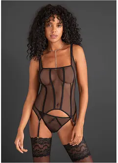 Bustier met jarretels en slip (2-dlg. set), VENUS