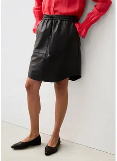 Leren rok van lamsnappa, bonprix