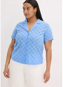 Blouse met broderie anglaise, bonprix