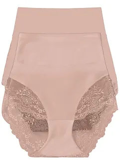 Corrigerende lasercut panty (set van 2), medium corrigerend, bonprix