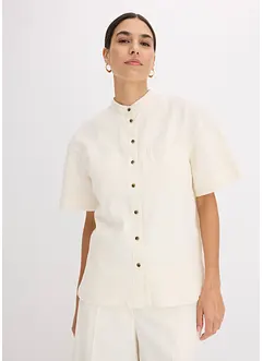 Overhemdblouse in een fijne viscosemix, bonprix
